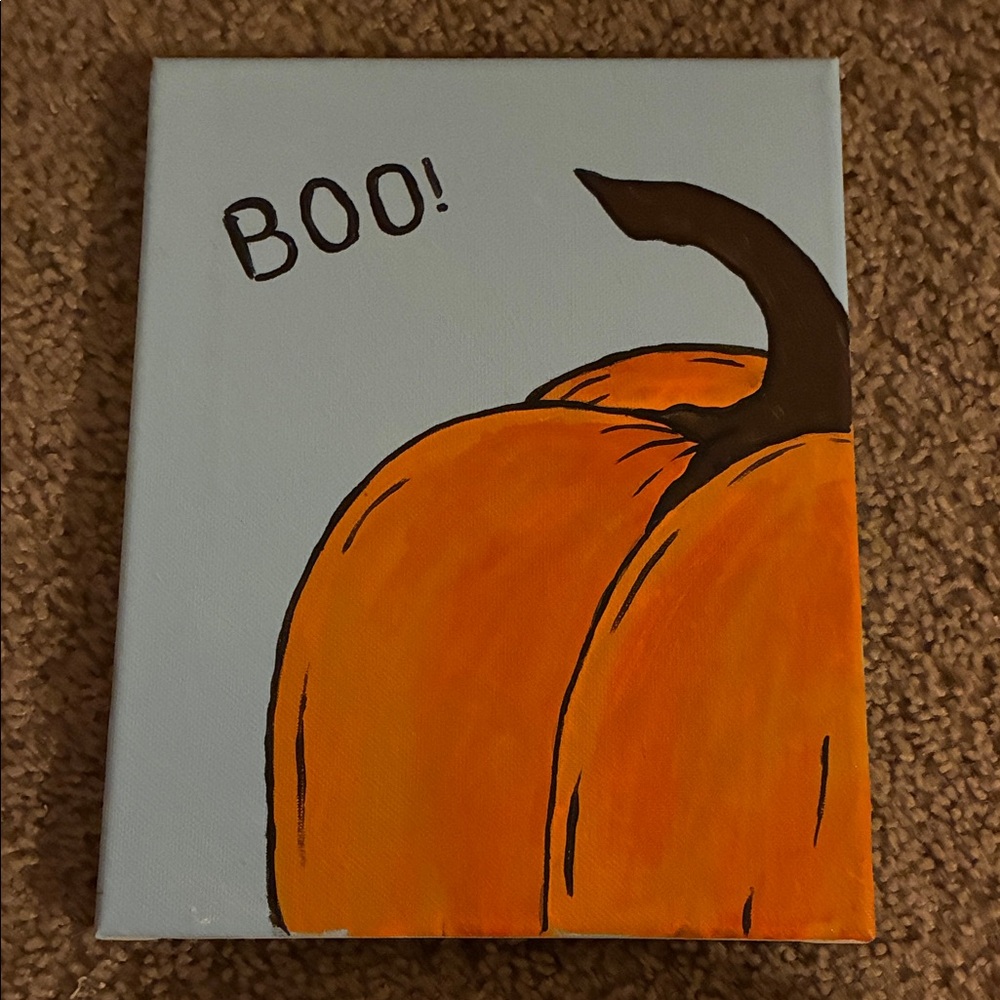 Halloween Pumpkin Canvas Art